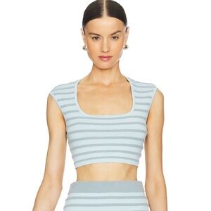 Alexis Womens  Emille Crop Top in Blue XS NWT